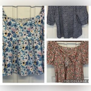 SHEIN Curve Bundle of 3 Women’s Blouses Size 3XL